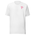 ST8 47 White Short Sleeve Tee — Pink Logo Edition